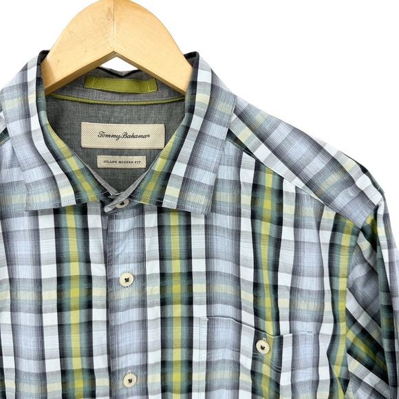 TOMMY BAHAMA Shirt Island Modern Fit Plaid Long Sleeve - Picture 4 of 8